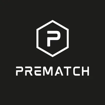Prematch Logo weiß auf schwarz